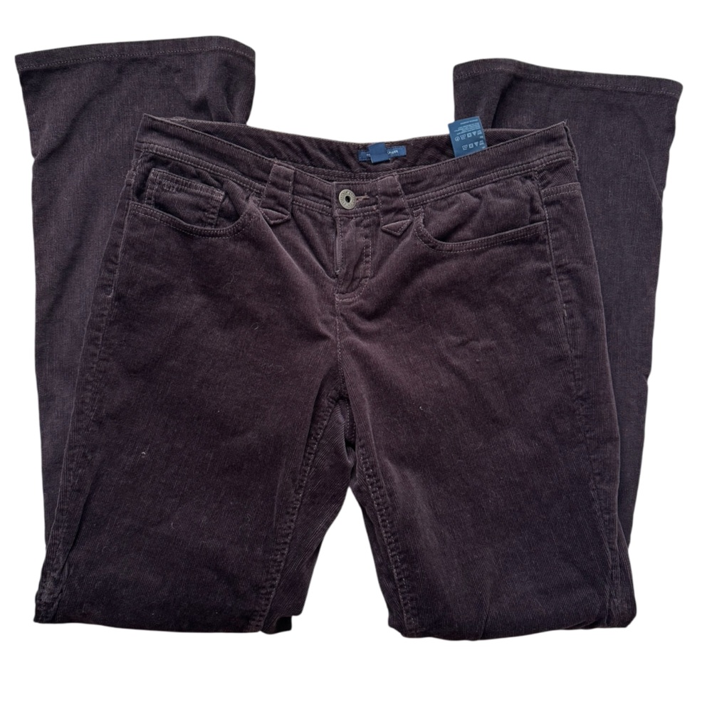 Tommy Hilfiger Dark Brown Corduroy Flare Bootcut Pants Long Length